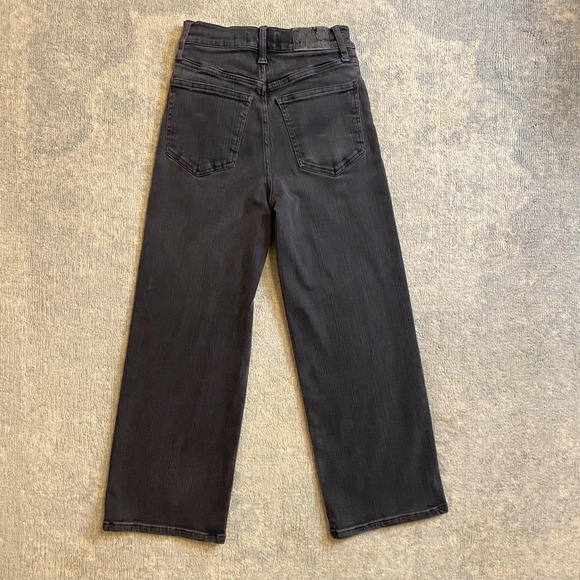 Madewell Jeans Womens 25 Charcoal The Perfect Vintage Wide Leg High Rise Denim - Picture 10 of 13
